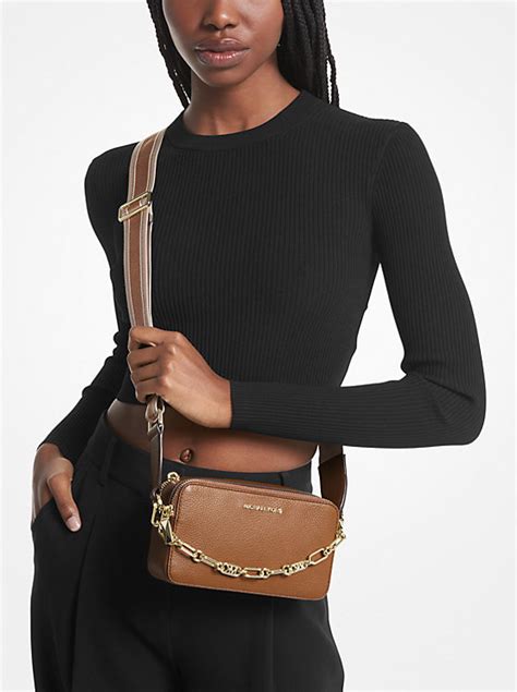 michael kors camera pebble bag|Jet Set Small Pebbled Leather Double.